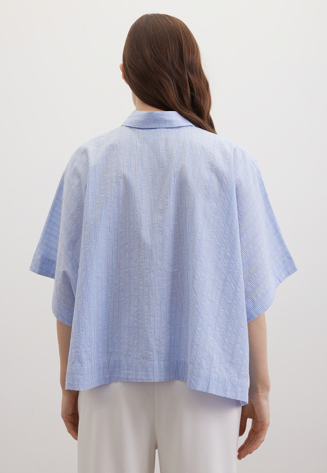 Рубашка в полоску из хлопка