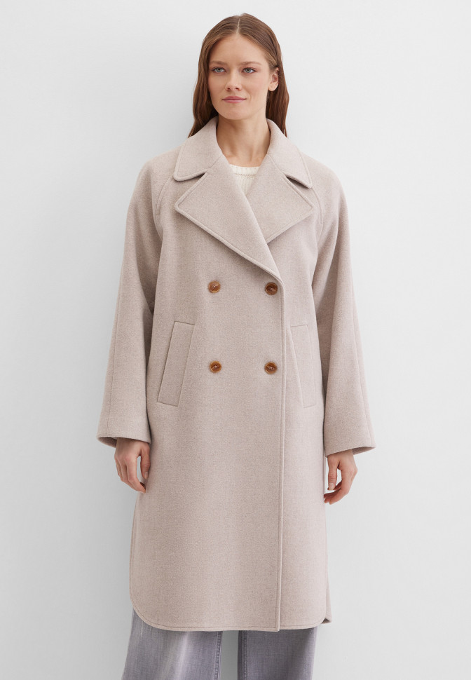 Пальто двубортное