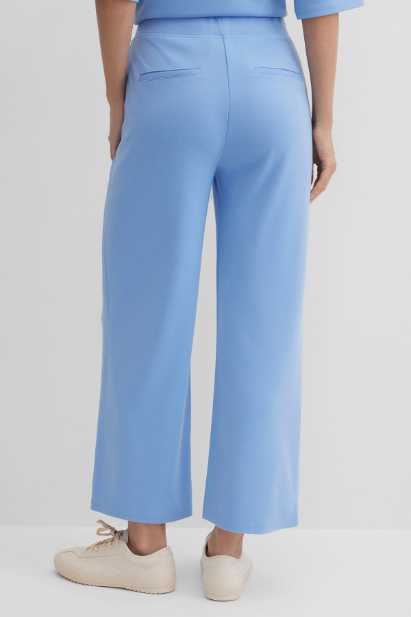 Брюки кюлоты трикотажные с пайетками