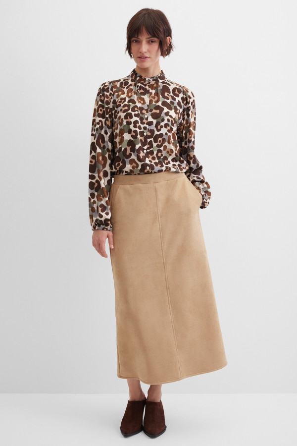 Блузка прямого кроя