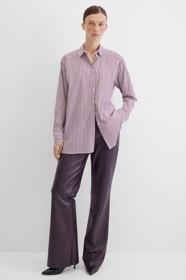 Блузка-рубашка в полоску