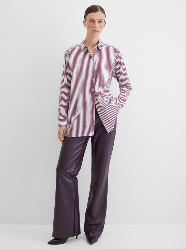 Блузка-рубашка в полоску