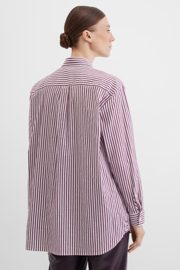 Блузка-рубашка в полоску