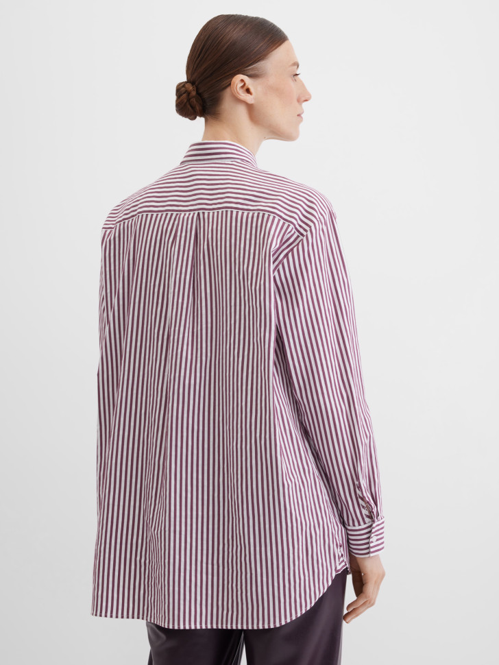 Блузка-рубашка в полоску