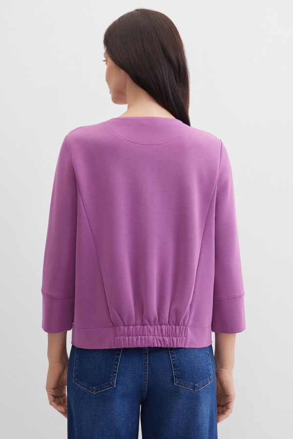 Жакет трикотажный на молнии