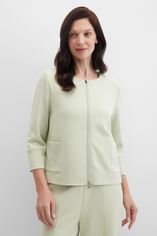 Жакет трикотажный на молнии