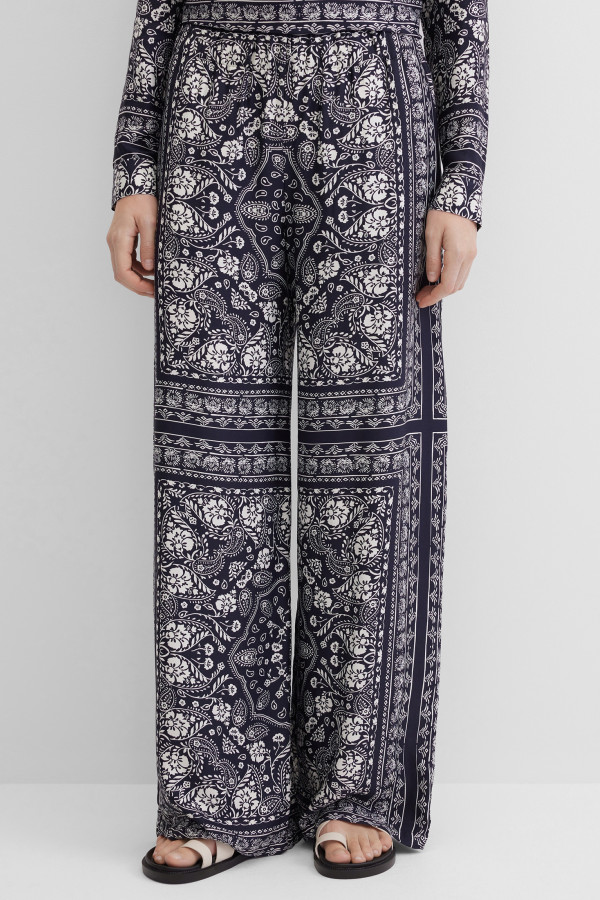 Брюки широкие