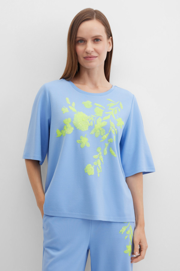 Свитшот-футболка с пайетками