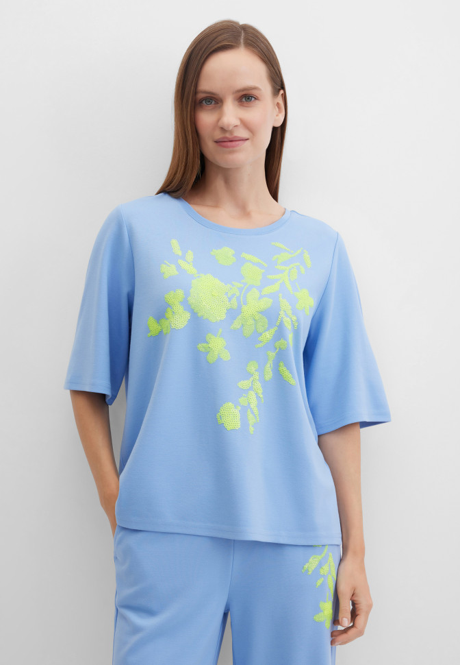 Свитшот-футболка с пайетками