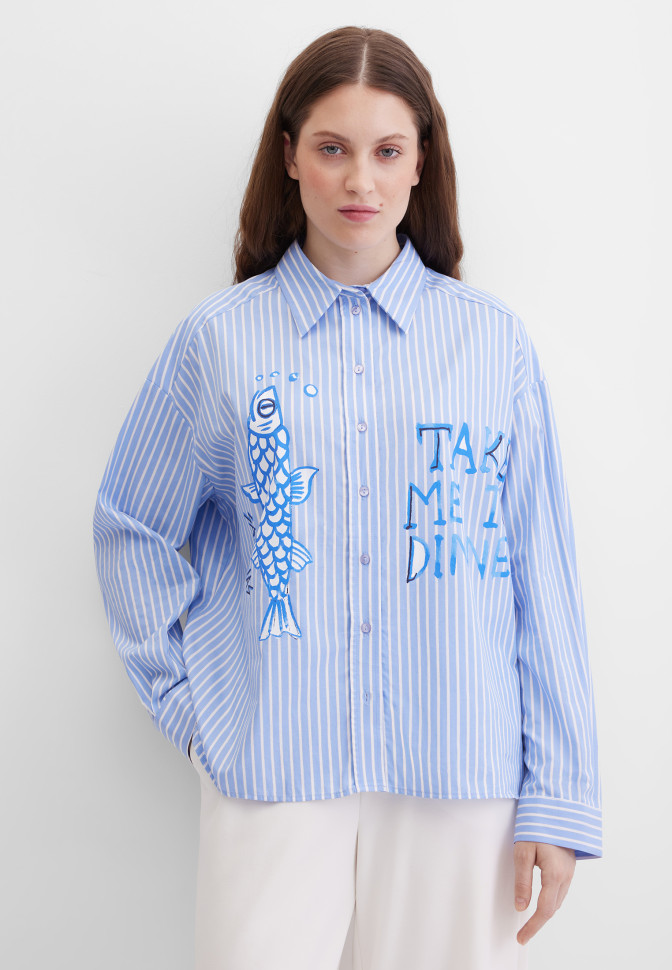 Блузка свободная