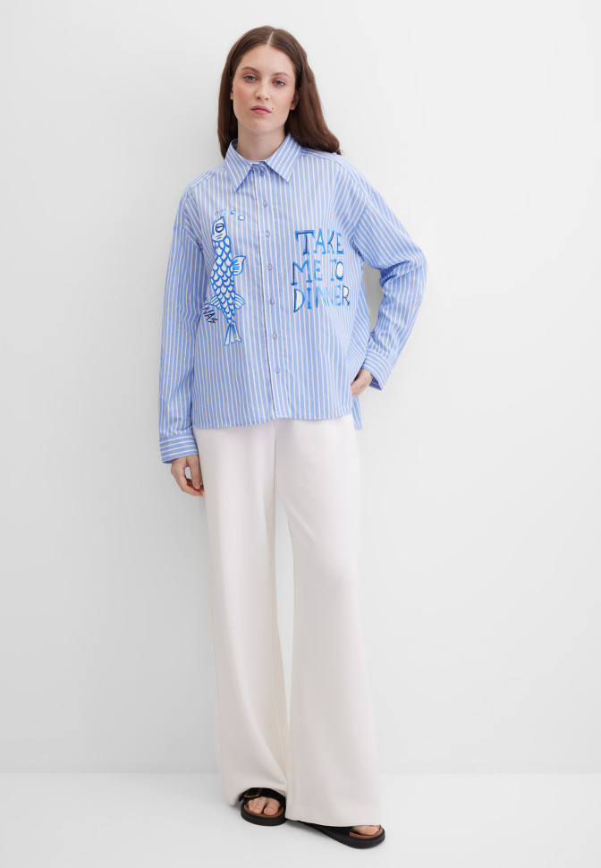 Блузка свободная