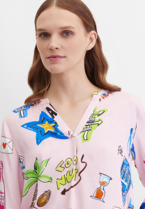 Блузка с длинным рукавом