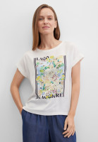 Футболка с рисунком и стразами