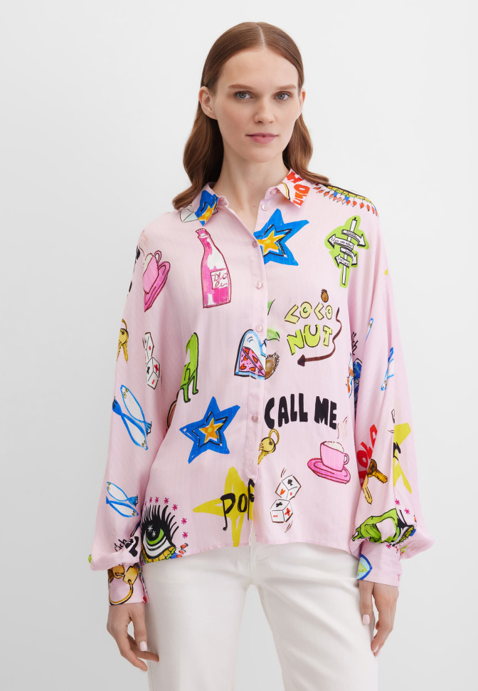 Блузка с длинным рукавом