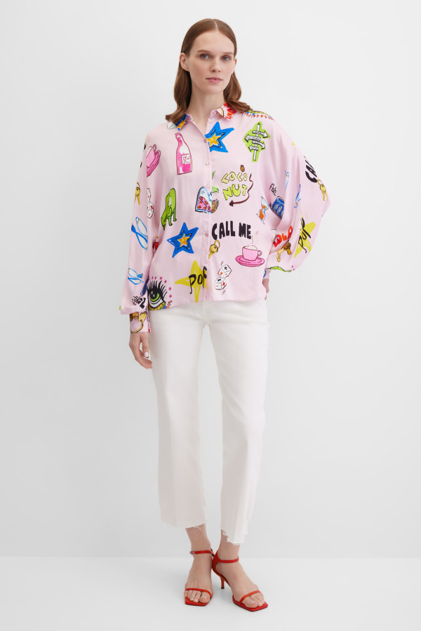 Блузка с длинным рукавом