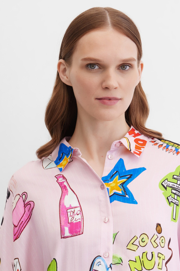 Блузка с длинным рукавом