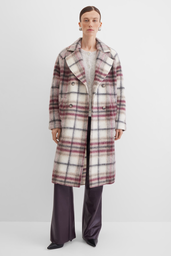 Пальто двубортное