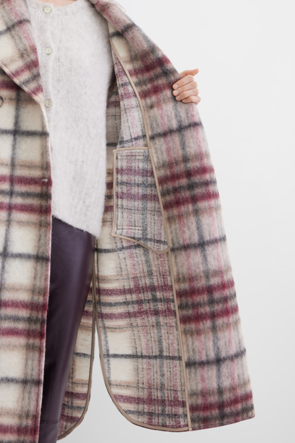 Пальто двубортное