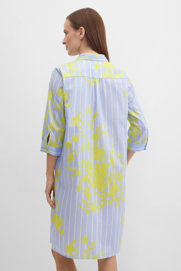 Платье-рубашка с принтом