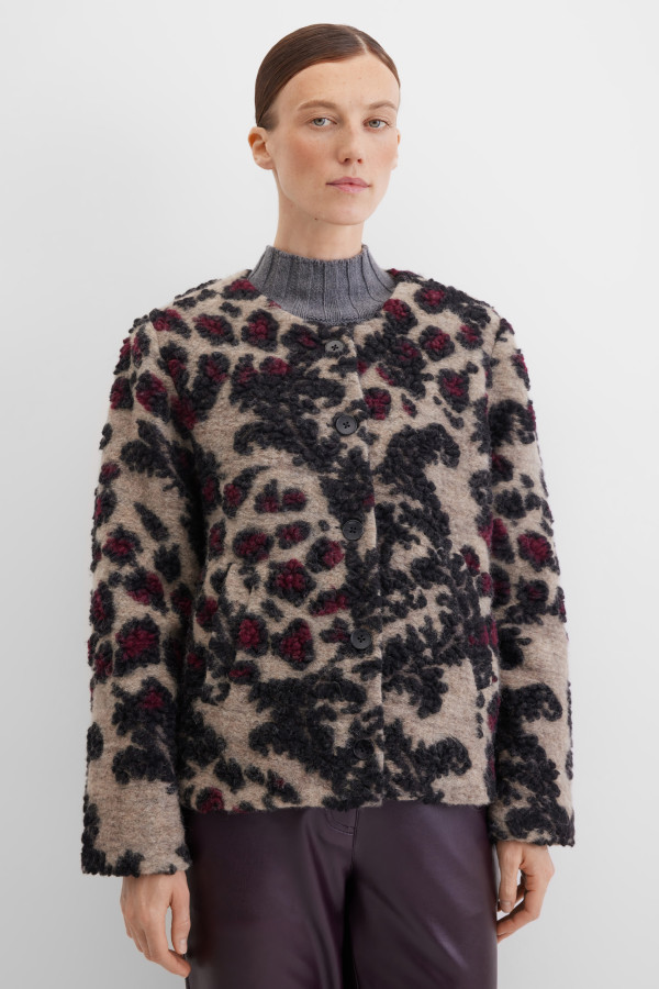 Жакет из фактурной шерсти