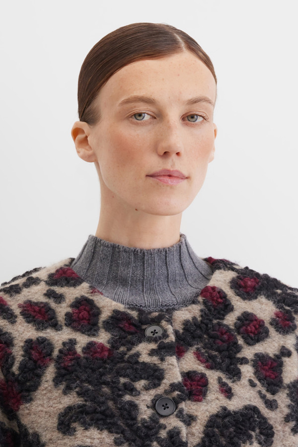 Жакет из фактурной шерсти