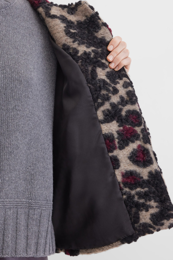 Жакет из фактурной шерсти