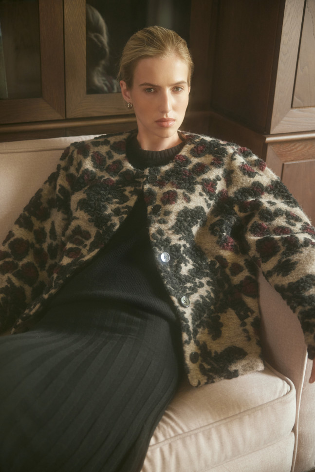 Жакет из фактурной шерсти