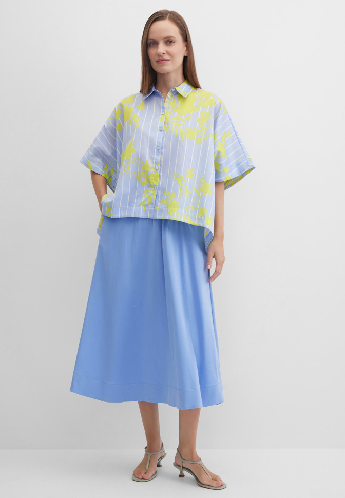 Рубашка из хлопка с принтом