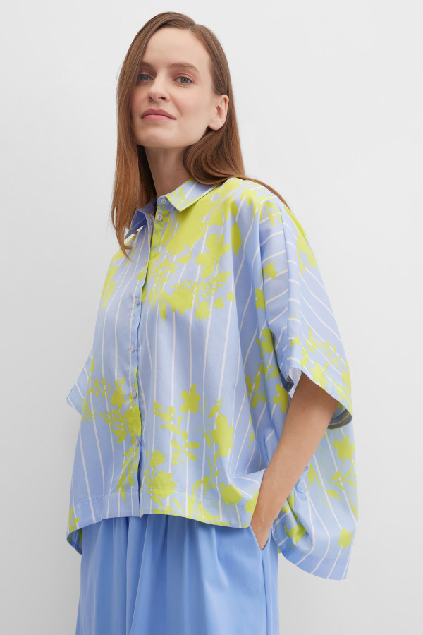 Рубашка из хлопка с принтом