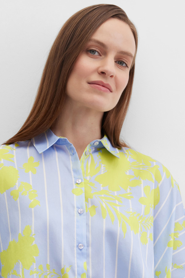 Рубашка из хлопка с принтом