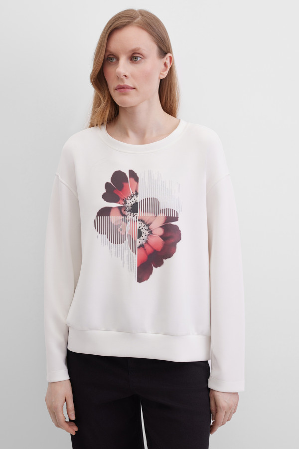 Свитшот с абстрактным принтом