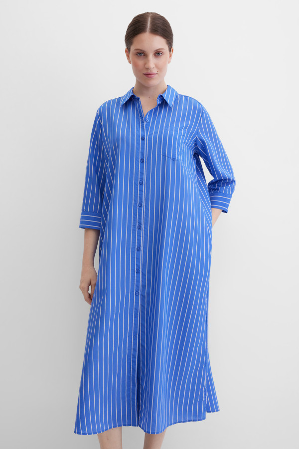 Платье-рубашка макси