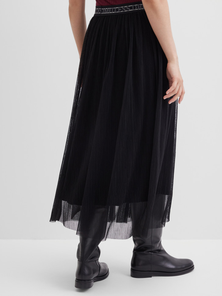 Юбка миди из сетчатой ткани