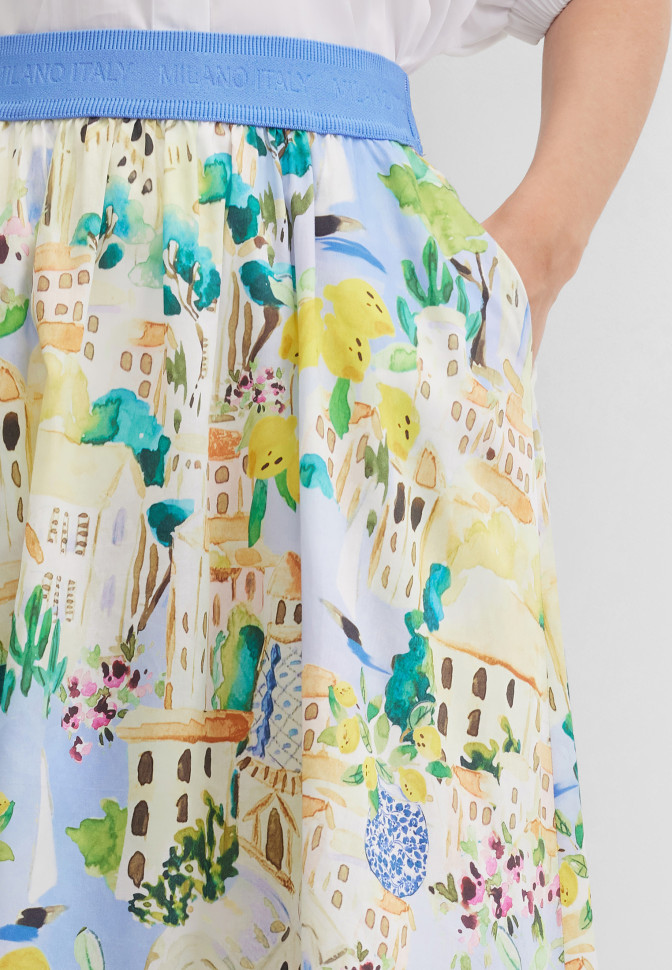 Юбка с принтом