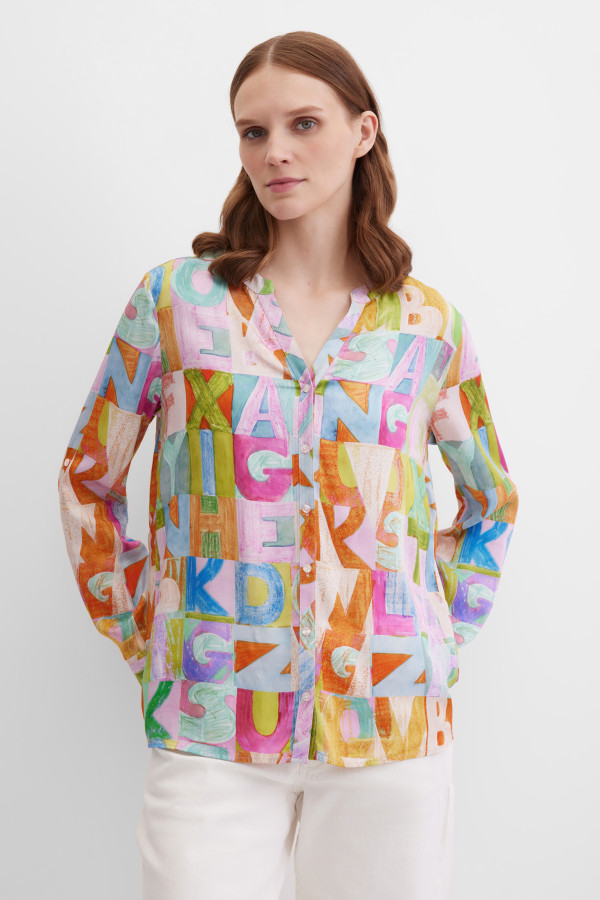 Блузка с длинным рукавом