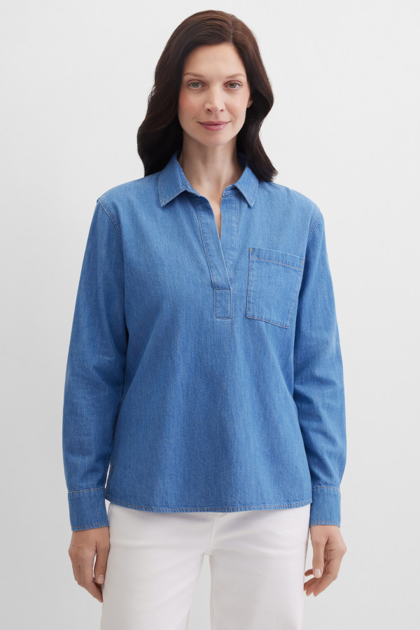 Блузка из денима