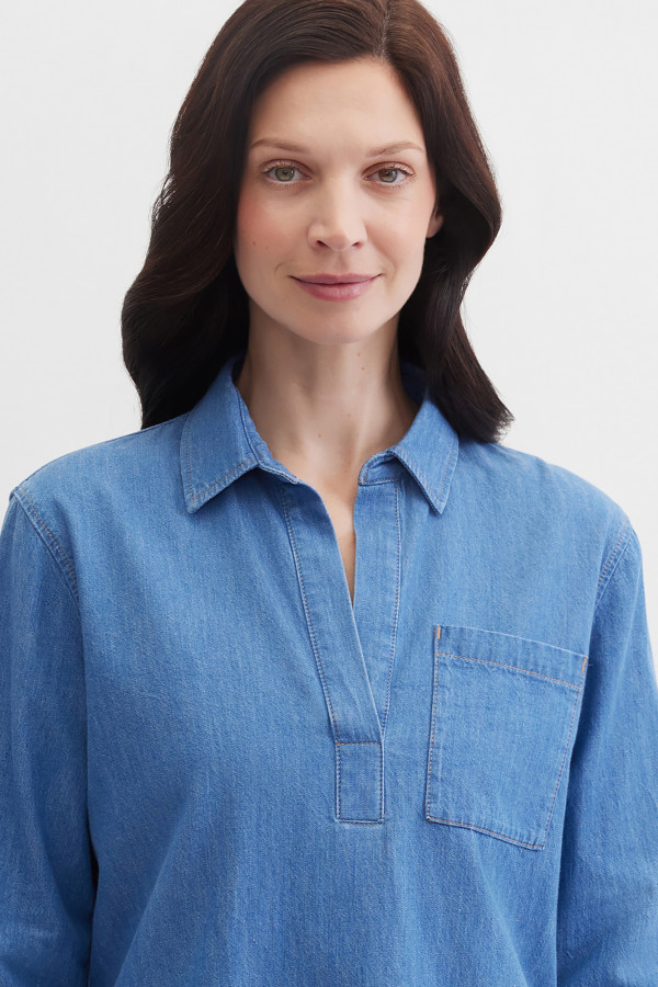Блузка из денима