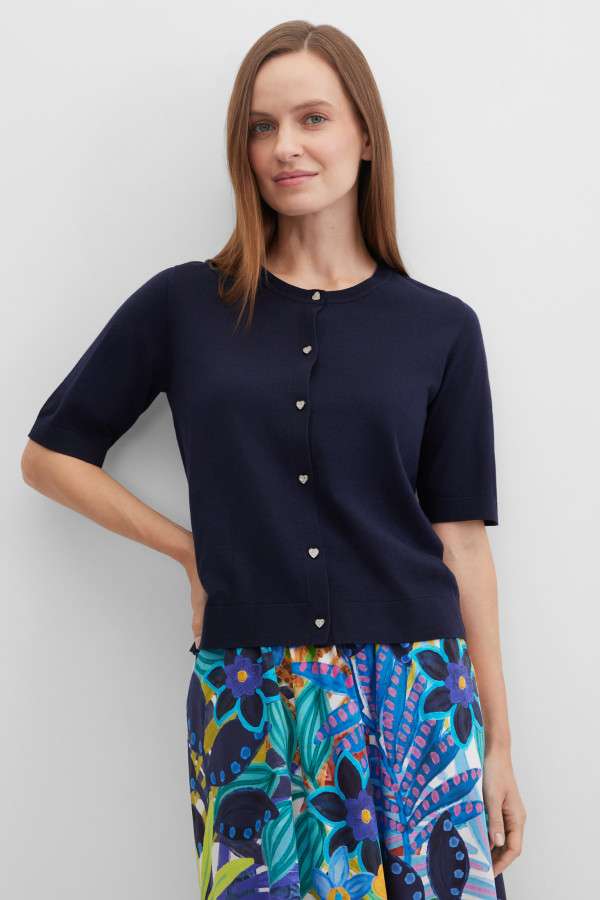 Кардиган с короткими рукавами