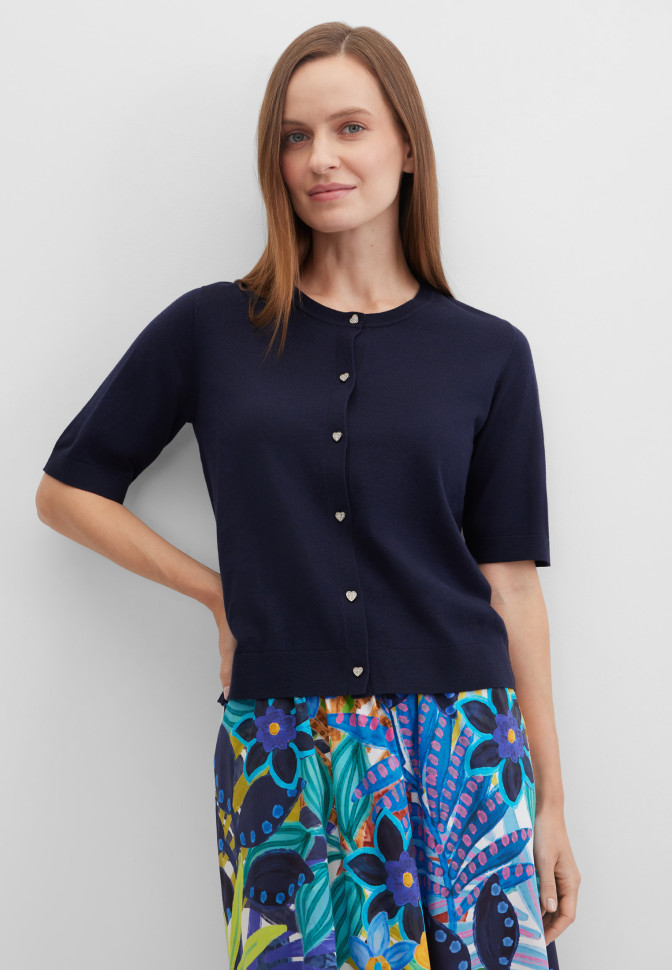 Кардиган с короткими рукавами