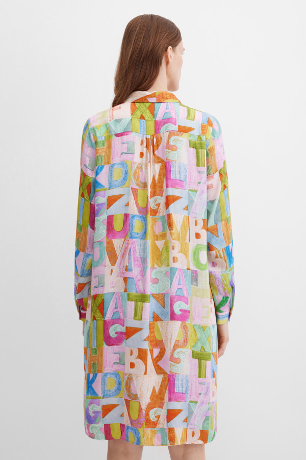 Платье-рубашка миди