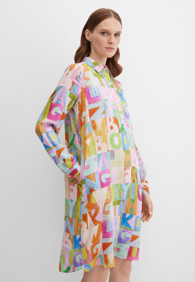 Платье-рубашка миди