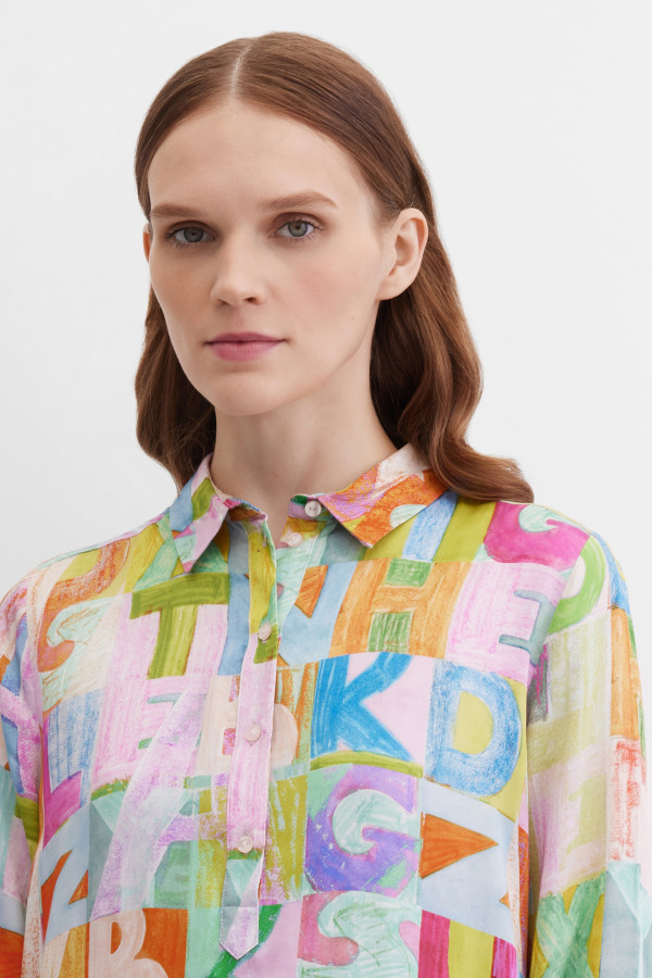 Платье-рубашка миди