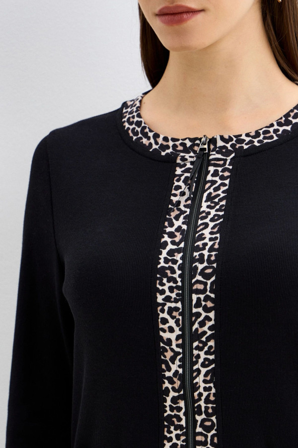 Кардиган трикотажный на молнии