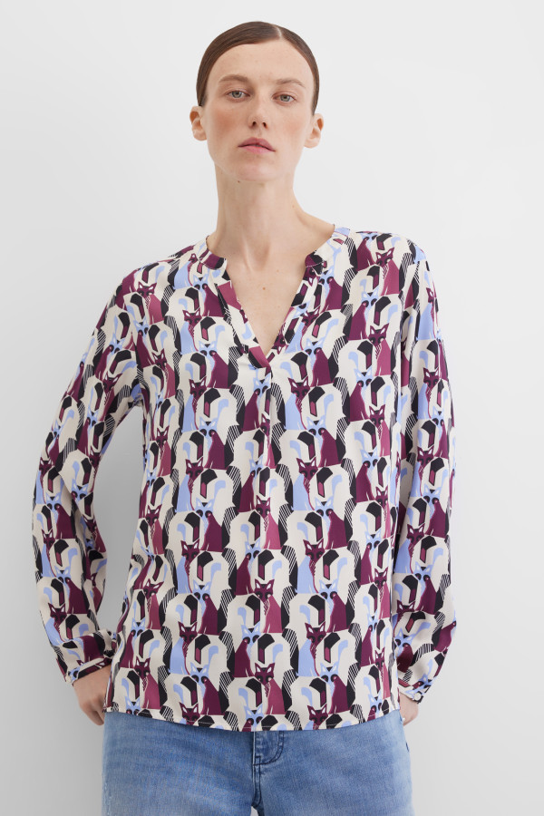 Блузка с длинным рукавом