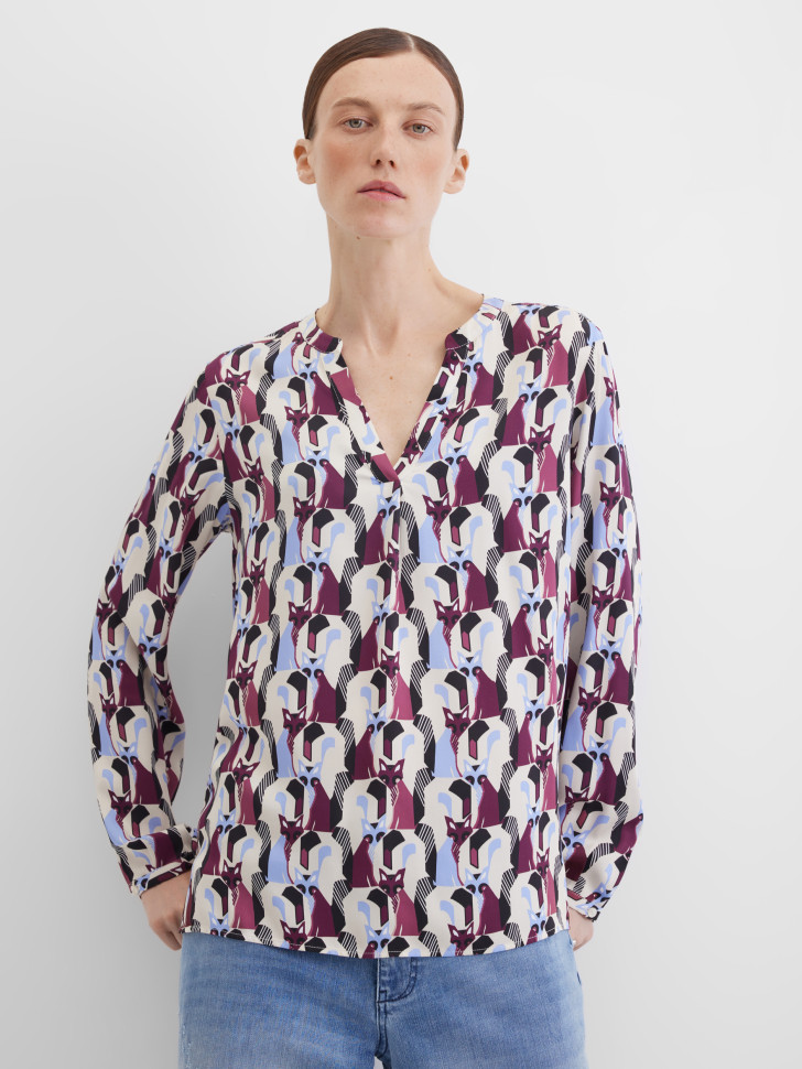 Блузка с длинным рукавом