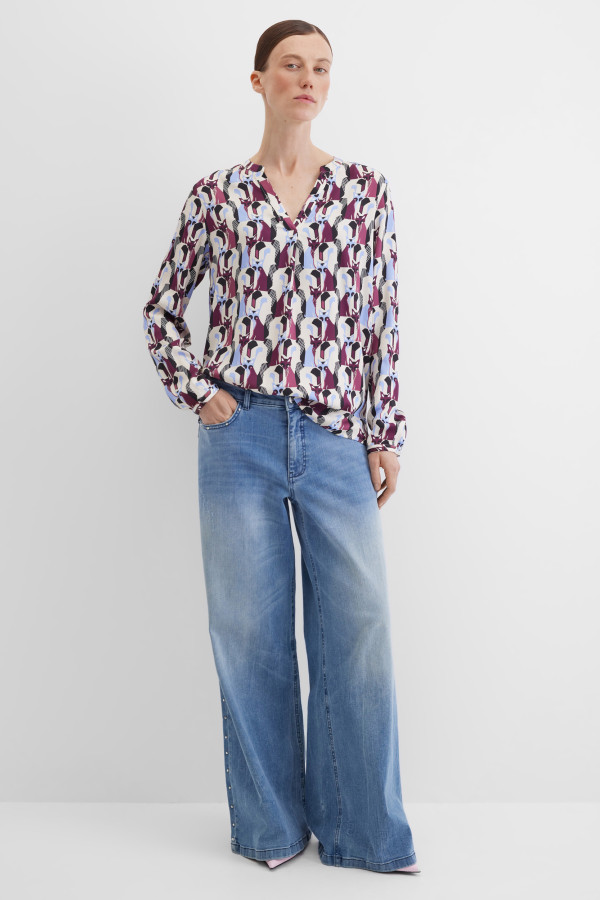 Блузка с длинным рукавом