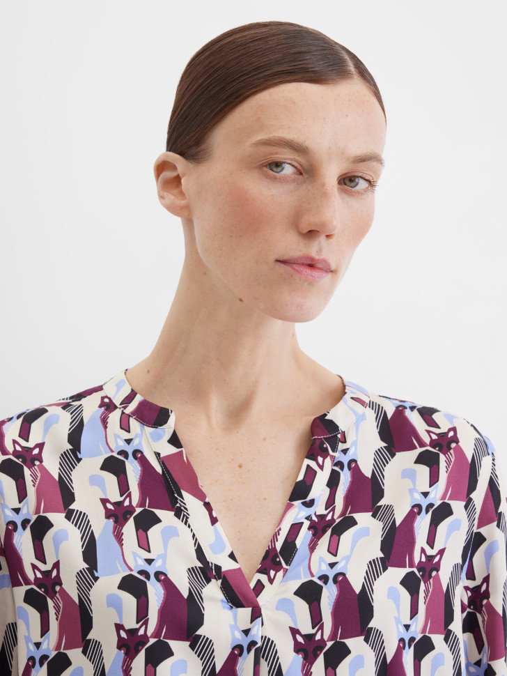 Блузка с длинным рукавом