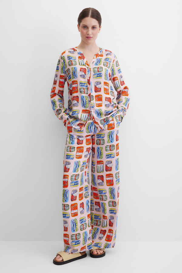 Брюки широкие