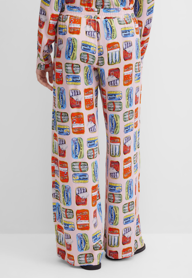 Брюки широкие