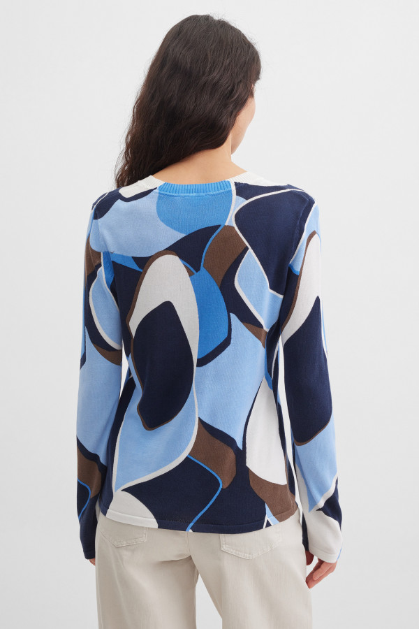 Джемпер с абстрактным принтом